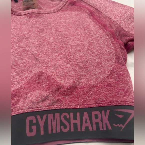 Pink GymShark Cropped Workout Top - Picture 3 of 4